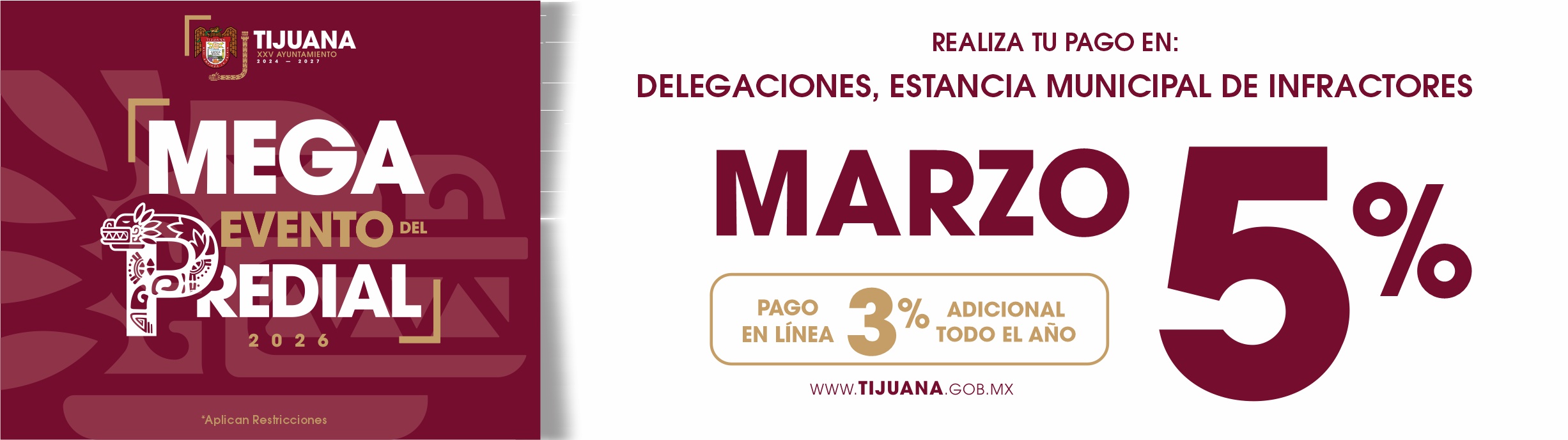 Tijuana Predial Descuentos 2026