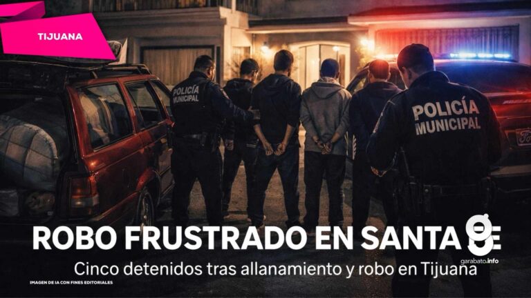 Frustran robo a casa en Santa Fe; detienen a cinco personas