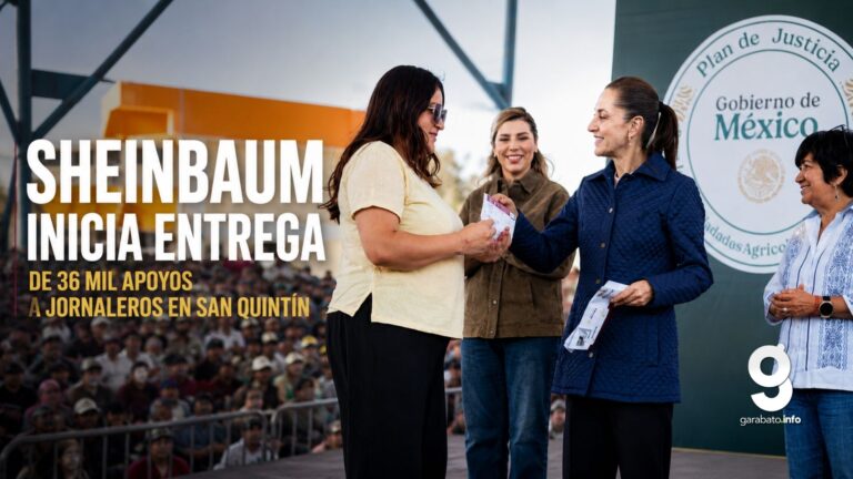 Sheinbaum inicia entrega de 36 mil apoyos a jornaleros en San Quintín