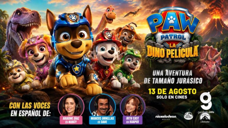 PAW Patrol: La Dino Película revela sus voces en español y presenta una aventura jurásica
