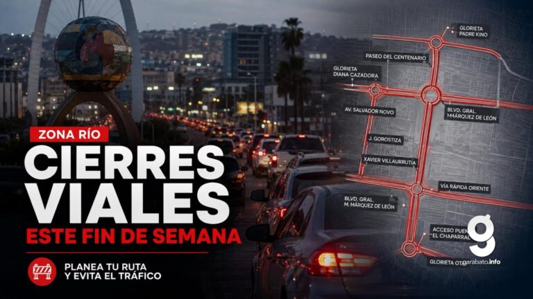 ¿Vas hacia Zona Río? Estas son las vialidades con cierres este fin de semana