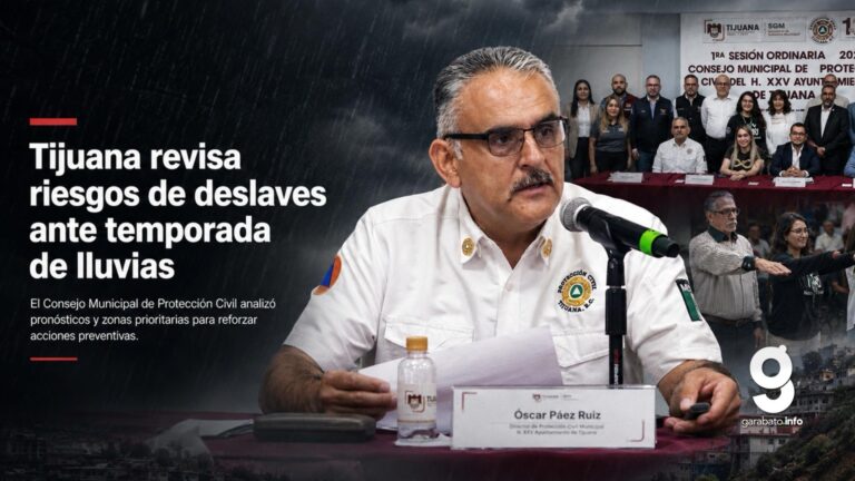 Tijuana revisa zonas con riesgo de deslaves antes de lluvias