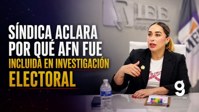 Síndica aclara por qué AFN fue incluida en investigación electoral