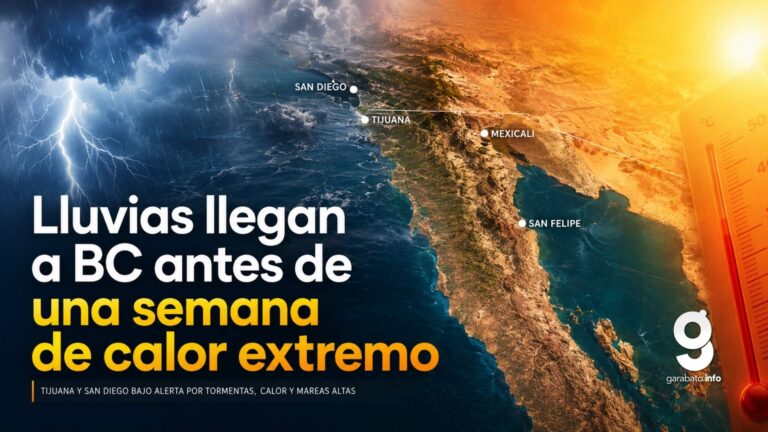 Lluvias llegan a BC antes de una semana de calor extremo