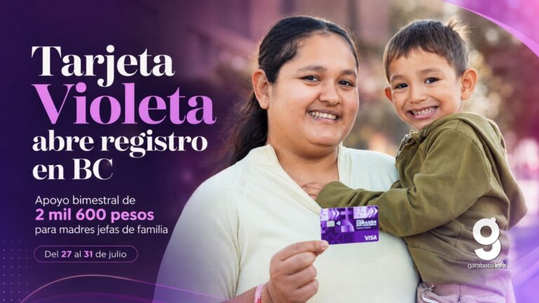 Tarjeta Violeta en BC dará 2 mil 600 pesos bimestrales