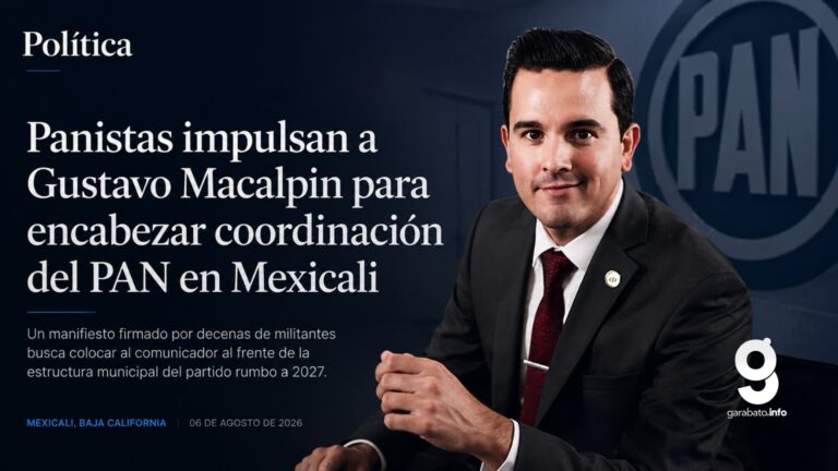 Panistas impulsan a Gustavo Macalpin para encabezar coordinación del PAN en Mexicali