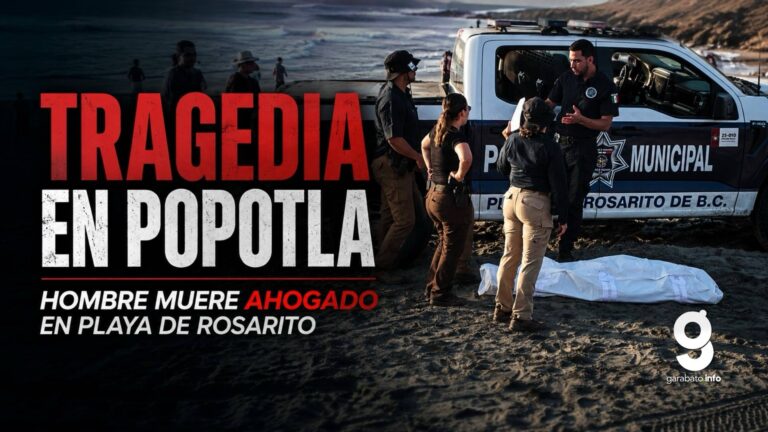 Hombre muere ahogado en playa de Popotla, Rosarito