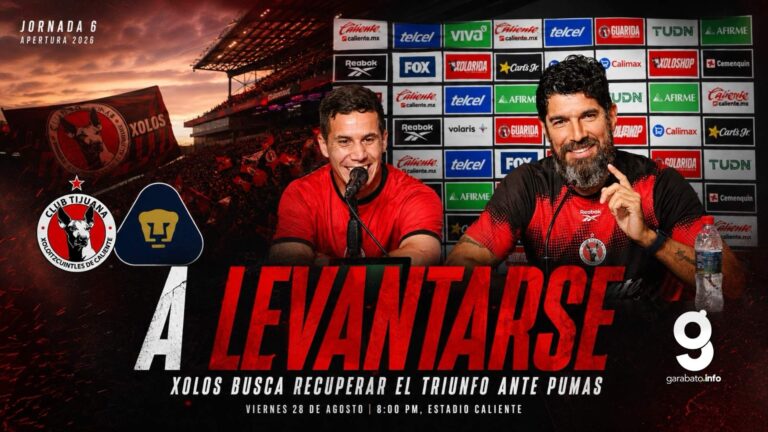 Xolos busca levantarse ante Pumas tras goleada en Guadalajara