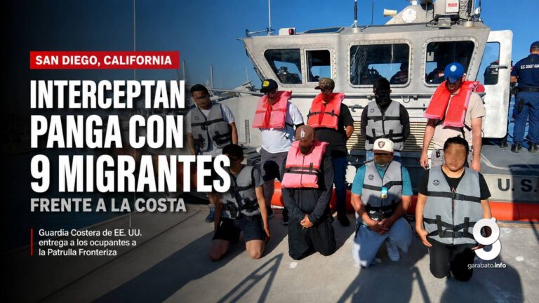 Guardia Costera intercepta embarcación con nueve migrantes frente a San Diego
