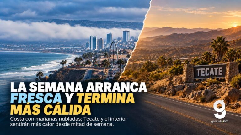 Clima Tijuana-San Diego: la semana comenzará fresca y terminará más cálida
