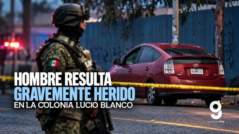 Hombre resulta gravemente herido en la colonia Lucio Blanco