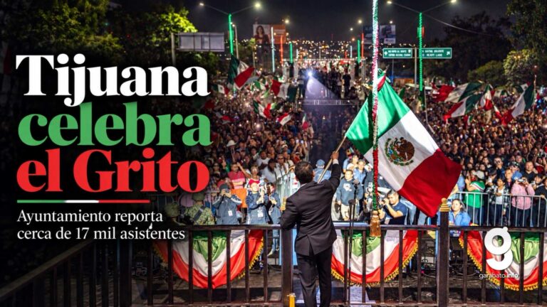 Tijuana celebra el Grito ante cerca de 17 mil personas