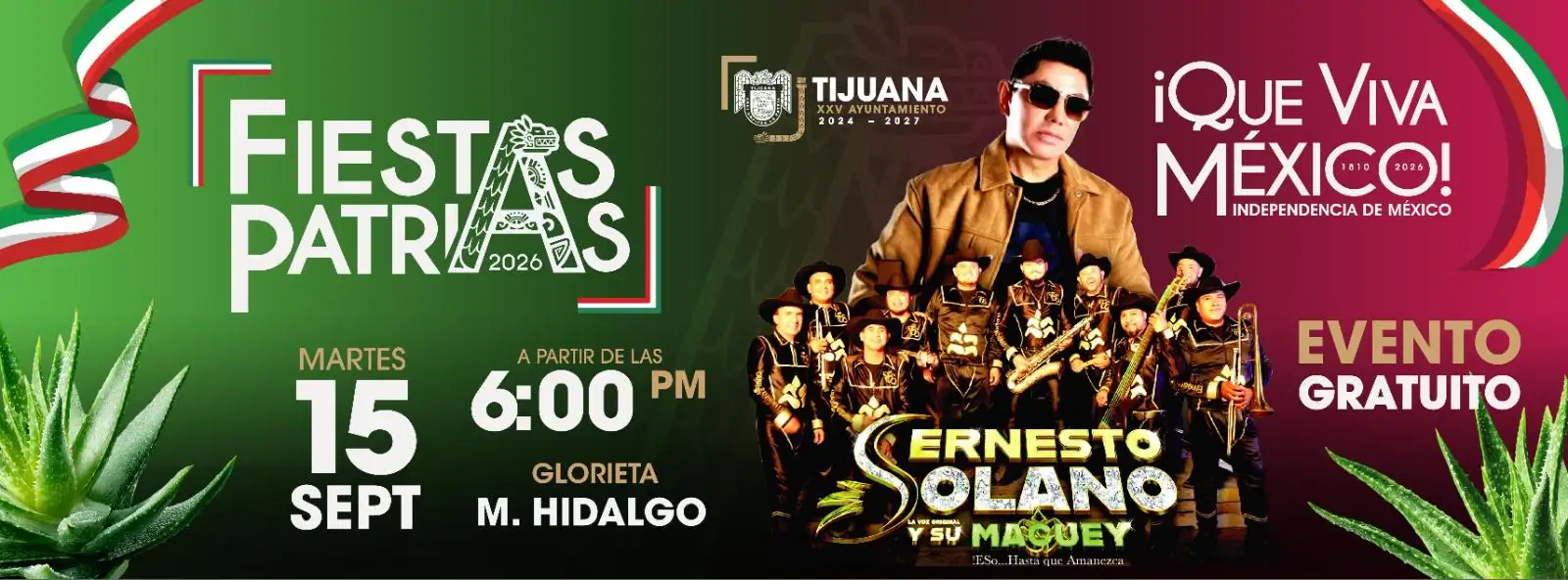 Festeja el grito de Independencia en Tijuana