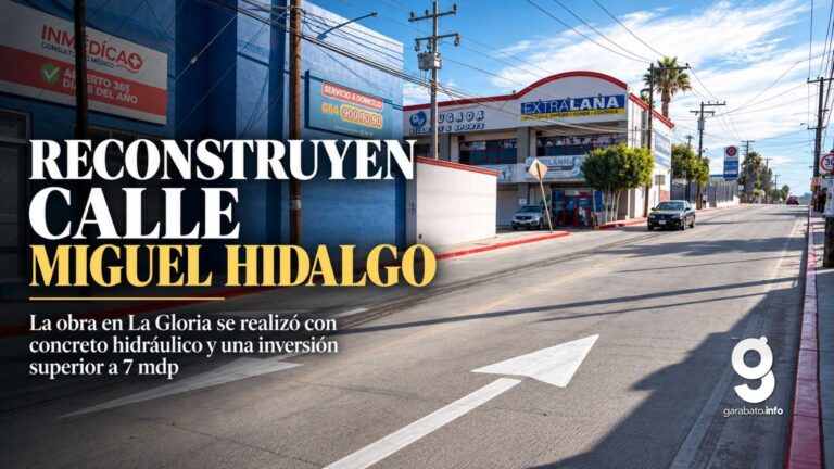 Reconstruyen calle Miguel Hidalgo en La Gloria con inversión de 7 mdp