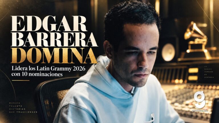 Edgar Barrera lidera Latin Grammy 2026 con 10 nominaciones