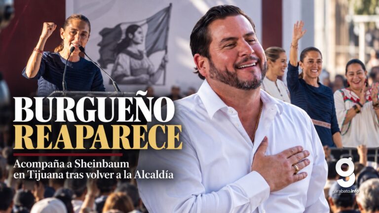 Burgueño reaparece junto a Sheinbaum tras retomar la Alcaldía de Tijuana