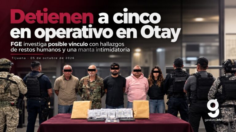 Detienen a cinco en Otay; investigan vínculo con restos humanos