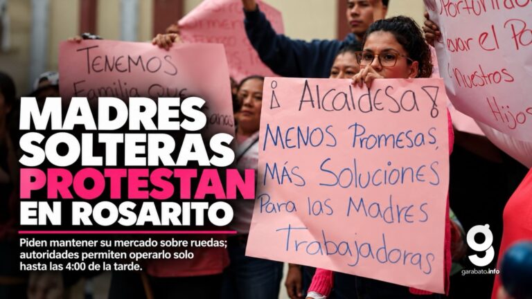 Madres solteras protestan por horario de sobreruedas en Rosarito