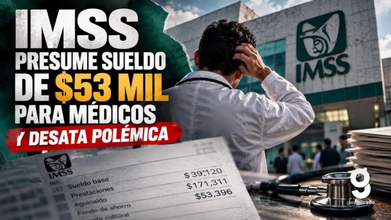 IMSS presume sueldo de $53 mil para médicos y desata polémica