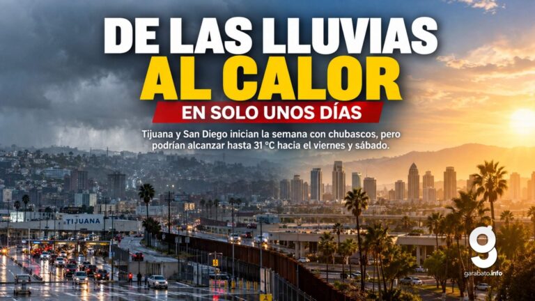 De las lluvias de Rachel al calor: Tijuana y San Diego enfrentarán un cambio de clima esta semana