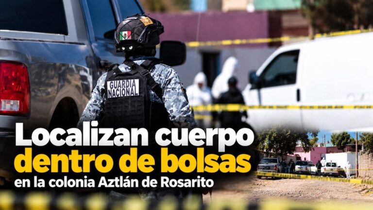 Localizan cuerpo dentro de bolsas en predio de Rosarito