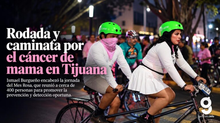 Rodada por el cáncer de mama reúne a 400 personas en Tijuana